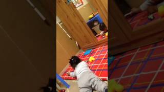 Cute Baby Gaby Tired But Still Want To Play....