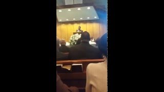 Bishop Demetruis Beachum preaching at Dudbug Homegoing service