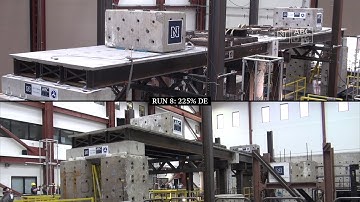 Shake table test of a 2-span ABC bridge system - Overview - 225% design level earthquake