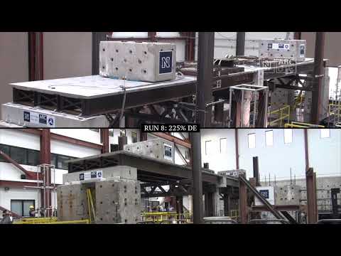 Shake table test of a 2-span ABC bridge system - Overview - 225% design level earthquake