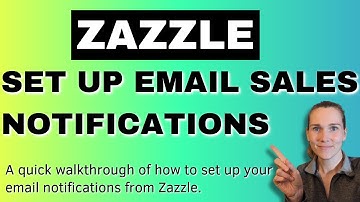 How to Set Up Email Sales Notifications from Zazzle | Zazzle Newbie Tutorial