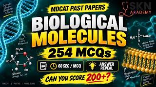 🔥 MDCAT BIOLOGICAL MOLECULES MEGA CHALLENGE | 254 PAST PAPER MCQs screenshot 4