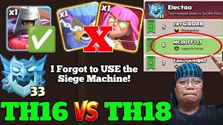 @E33, No One Can DETHRONED Throwers for TH16 vs TH18: Watch Full Video! (Clash Of Clans)