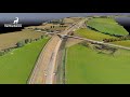 A120 Little Hadham Bypass and Flood Alleviation Scheme, Drone footage of construction - October 2021