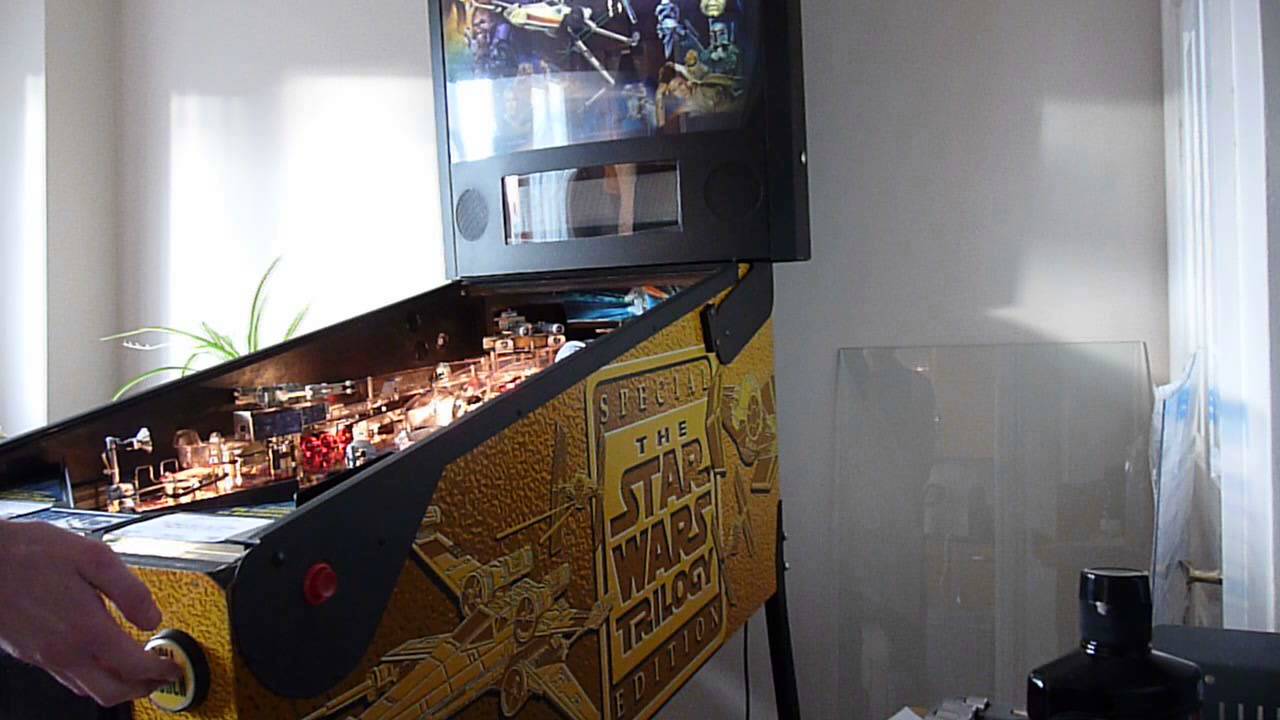 Sega Star Wars Trilogy Pinball DMD turns off YouTube