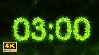 3 Minutes Countdown Timer - Kryptonite [4K]