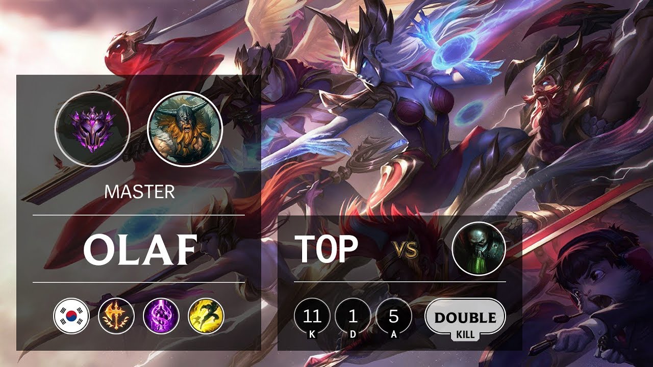 Olaf Top vs Urgot - KR Master Patch 9.12