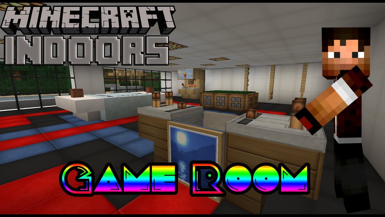 How to Build a Game  Room Minecraft Indoors Interior 