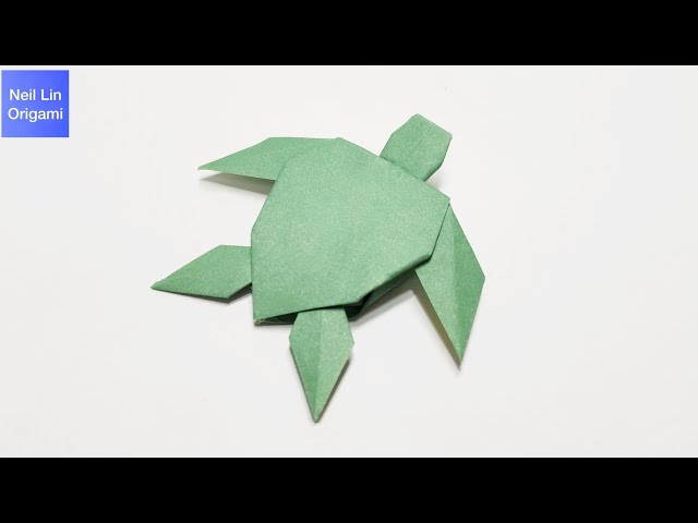 How to make a paper turtle - Origami Turtle Tutorial #paper craft class=