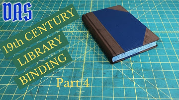 19th Century Half Leather Library Binding Part 4 of 4 // Adventures in Bookbinding