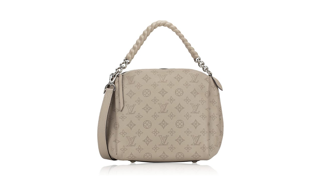 Louis Vuitton M51224 BABYLONE BB Mahina GALET Purse Crossbody Bag NEW