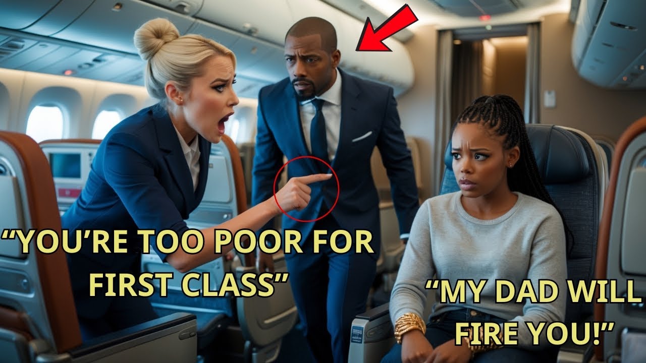 Flight Attendant Denies Black Girl First Class - Unaware Her Father Owns The Airline