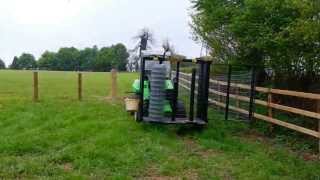 Field, Estate, Stock and Equestrian wire fencing with an Avant Loader  Demo