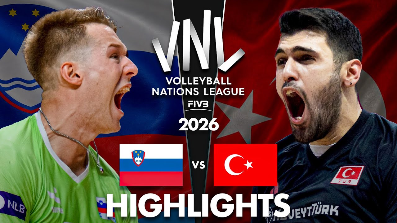 Slovenia 🇸🇮 vs Türkiye 🇹🇷 | Quarter Final Highlights | Men's VNL 2026