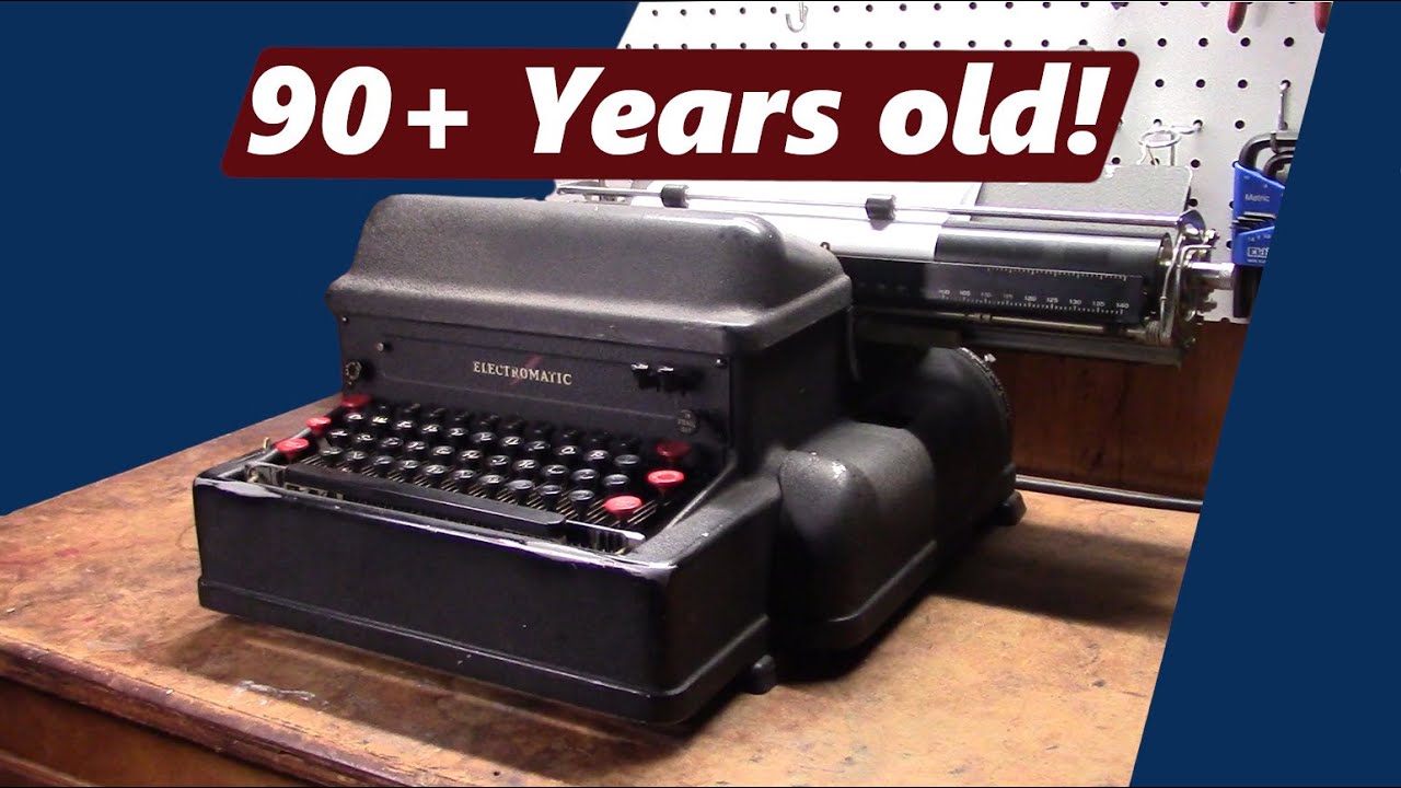 RARE Vintage Electric Typewriter Restoration YouTube