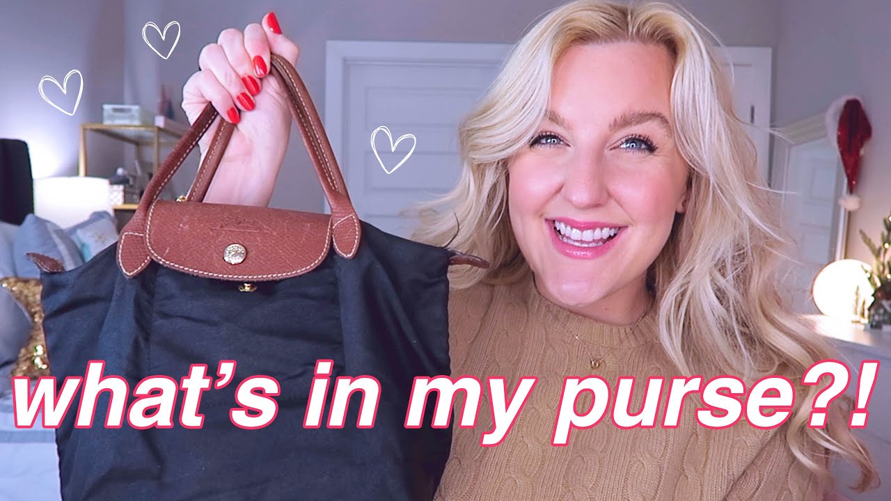 ЧТО В МОЕЙ СУМОЧКЕ?!? 2023 (LONGCHAMP Le Pliage Small Tote) Vlogmas, день 3🎄🎀 || Kellyprepster