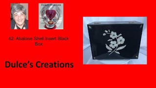 42  Abalone Shell Insert Black Box
