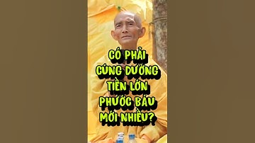 Cúng Dường Tiền Lớn Mới Có Phước??? #adidaphat #thichgiackhang #phatgiao