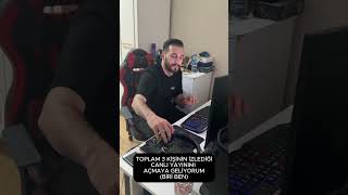 Canlı Yayına Koşuyorum İzleyici Sayım: 3 (Ben Dahil)