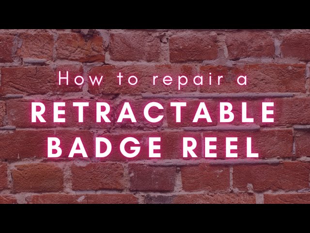 Repairing a Badge Holder (How to instructions) 