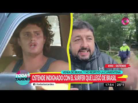 Con prisión domiciliaria el surfer que violó el aislamiento y se fugó a Ostende