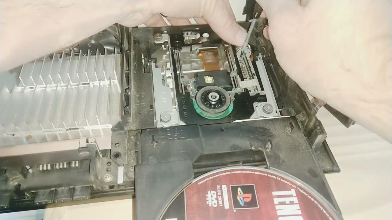 PS2 Grinding Noise and Won't Read Disc Fixed. Also cleaned laser lense