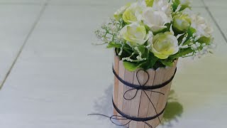 vas bunga cantik dari stik es krim || craft