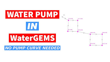 Sizing Water Pump Without Pump Curve in WaterGEMS
