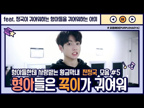 [BTS_Jungkook] 'The hyungs think Jungkook is cute' Compilation #5