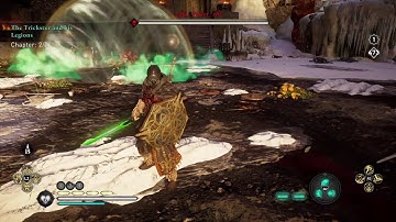 Vibrant Green Sword "Lightsaber" Gameplay - Aesir Nightmare Difficulty - AC Valhalla