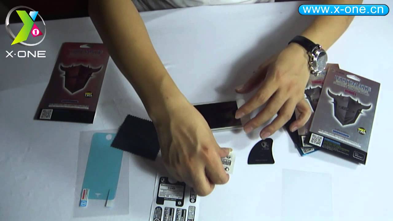 X One Screen Protector applying instructions YouTube