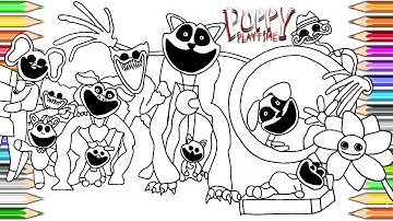 The Smiling Critters New Coloring Pages  Coloring Poppy Playtime Chapter 3 CatNap coloring