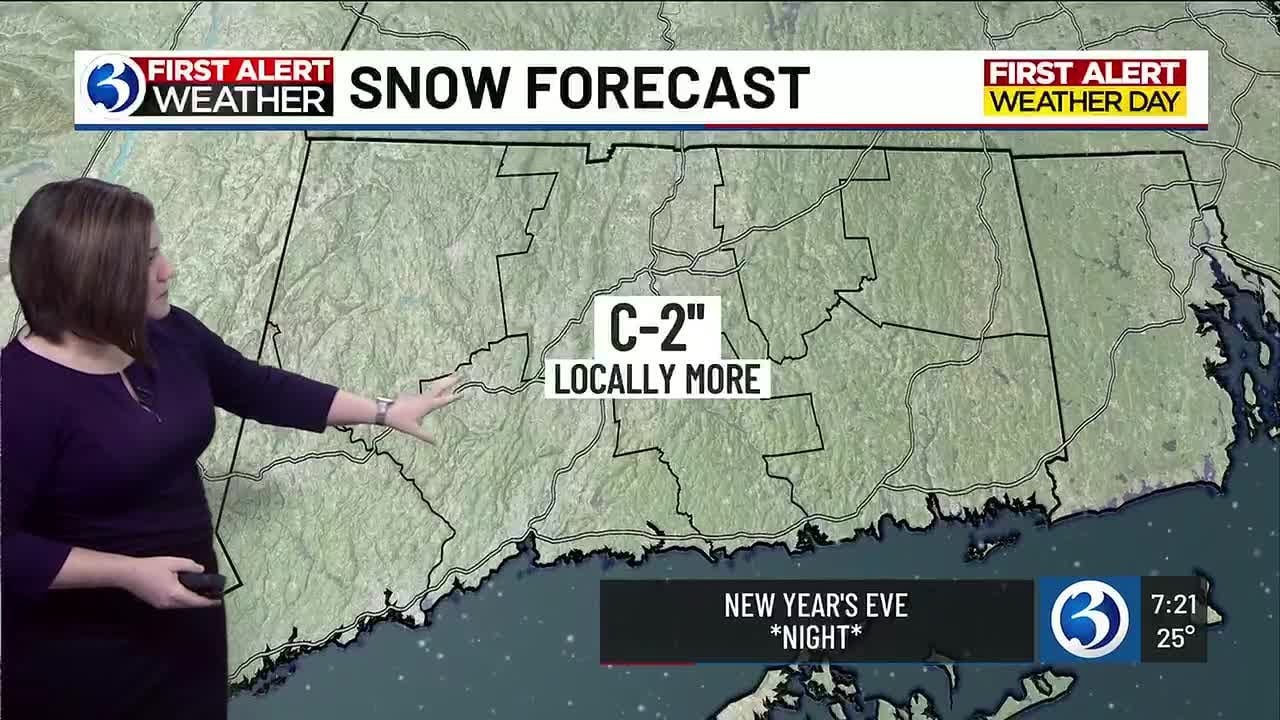 FORECAST: A First Alert Weather Day for light snow New Year’s Eve Night ...