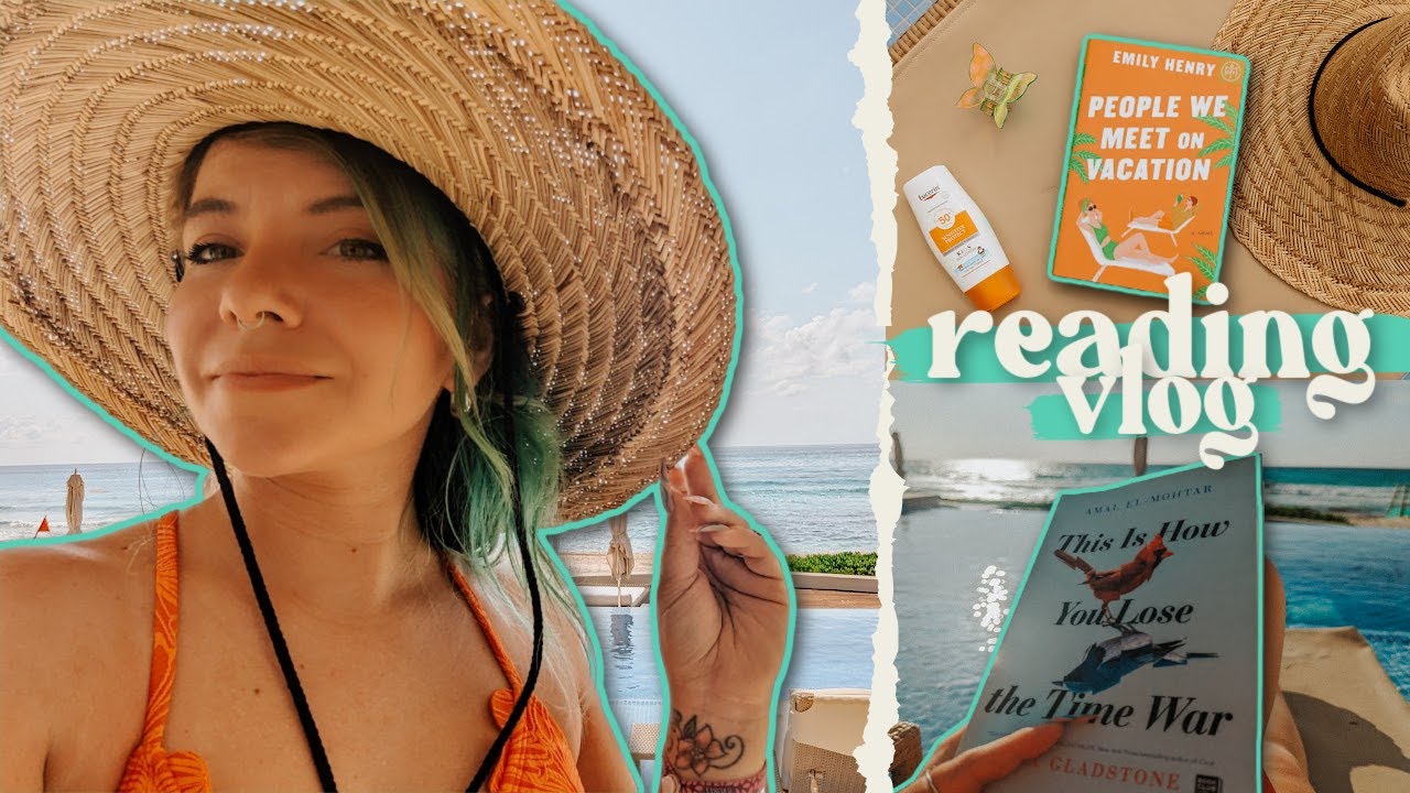 reading (over) hyped books on vacation ✿ reading vlog