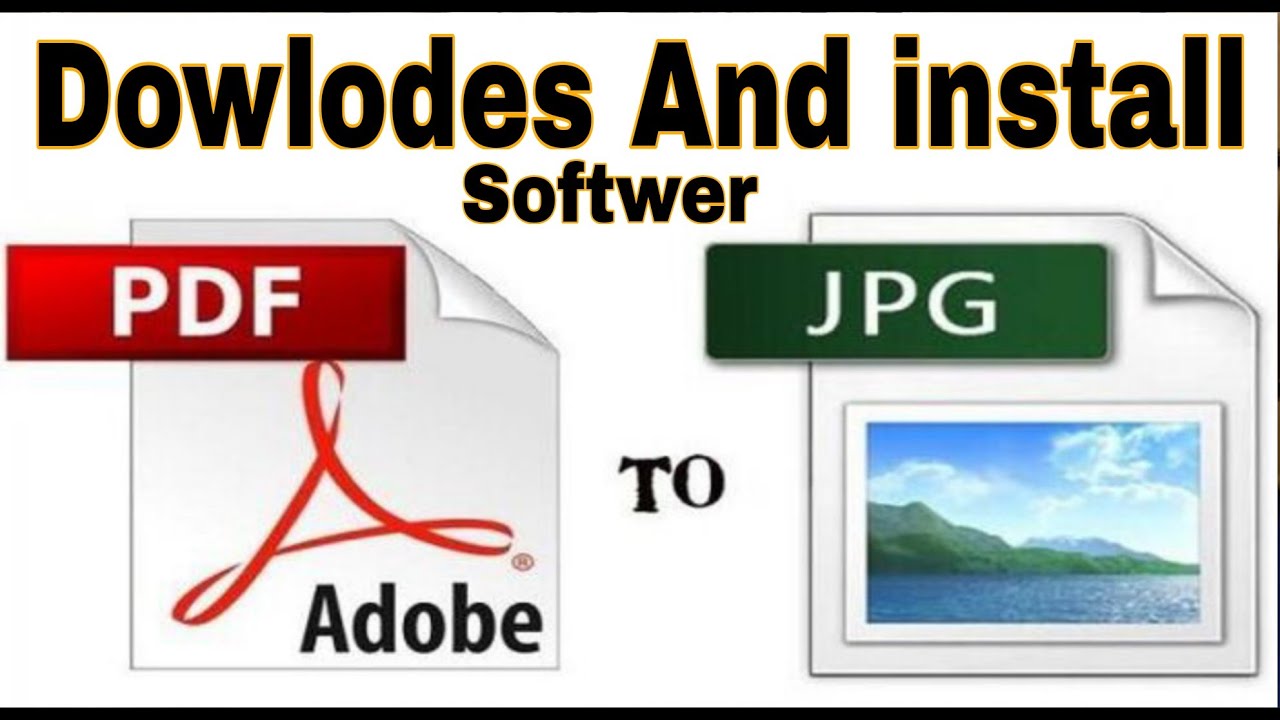 PDF To JPG Convert Software Download And install - YouTube