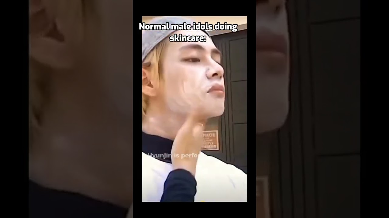 Normal Male kpop idols doing skincare vs...? 