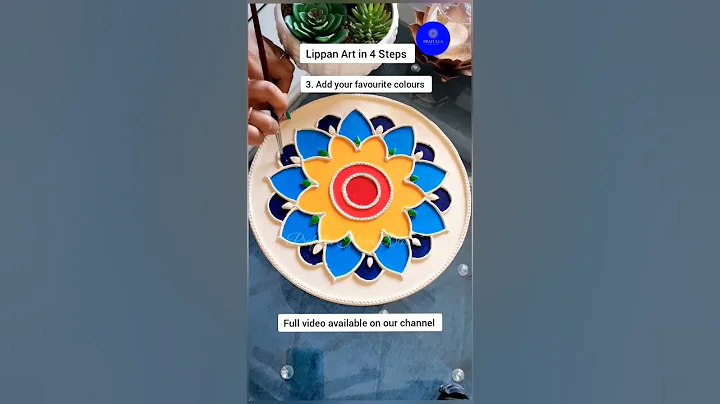 Lippan Art Tutorial|Lippan Wall Hanging|Lippan Mirror Work|Home Decor|Wall Hanging|Handmade #shorts