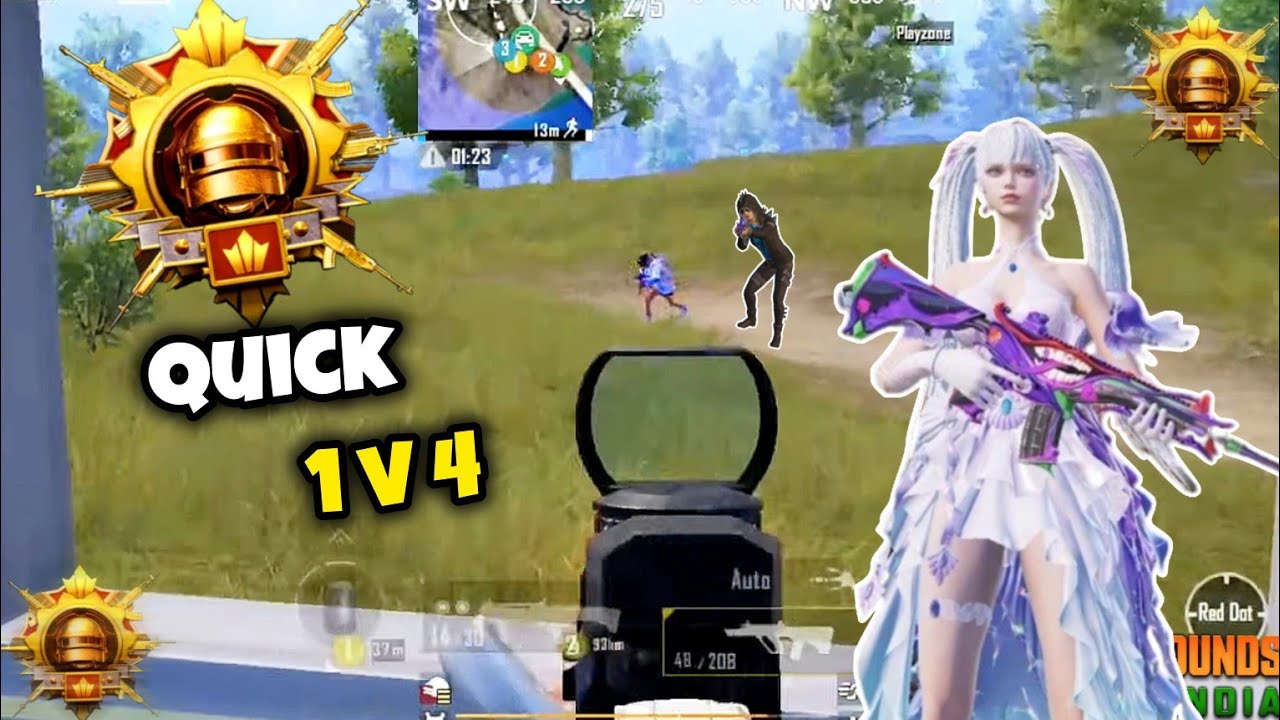 QUICKEST 1v4 CLUTCH EVER ! BGMI GAMEPLAY - YouTube