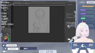 [ ART ] 14th March 2022  Drawing myself| Vtuber Yuviia VOD screenshot 5