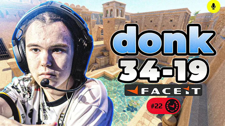 CS2 POV | donk FACEIT Ranked (Anubis) Solo Q - Voice Comms 34-19