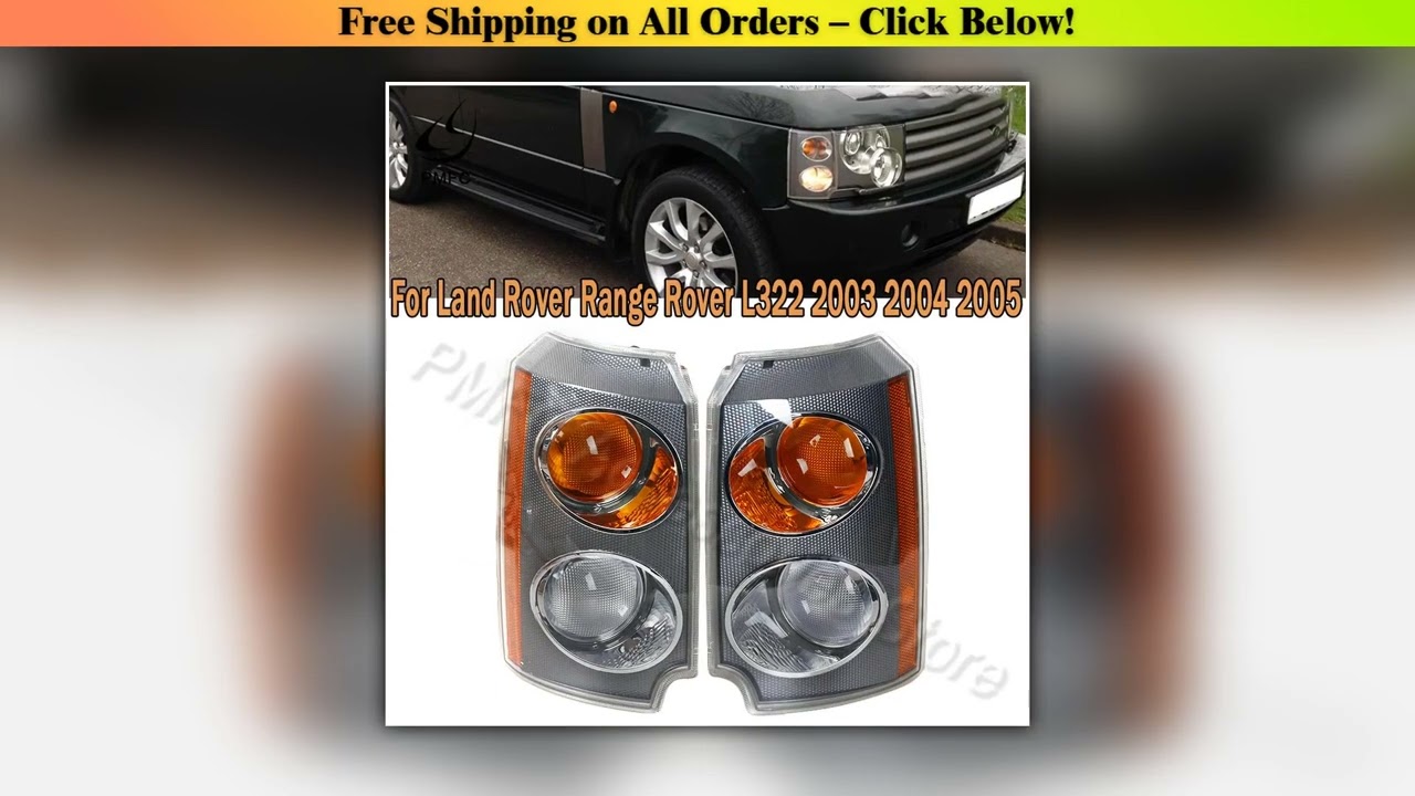 PMFC Car Front Indicator Parking Turn Signal Corner Light Side Cover Euro Style For Land Rover