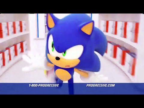 Progressive Ad Featuring Sonic the Hedgehog