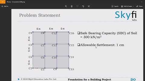 Foundation Design - Project assignment for Skyfi Labs online course - by Polepally Srikanth