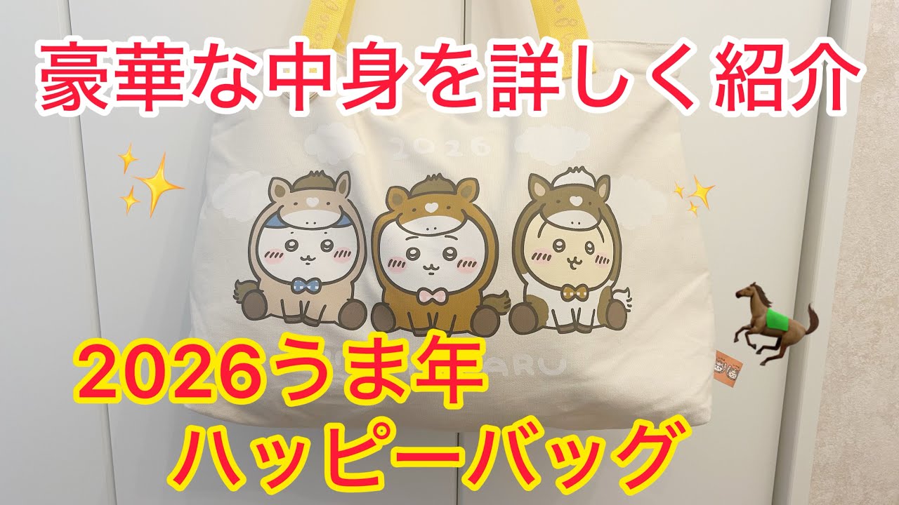 【ちいかわ】ハッピーバッグの午年が届いたよ♡