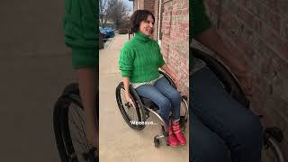How I go down a steep ramp in a wheelchair
