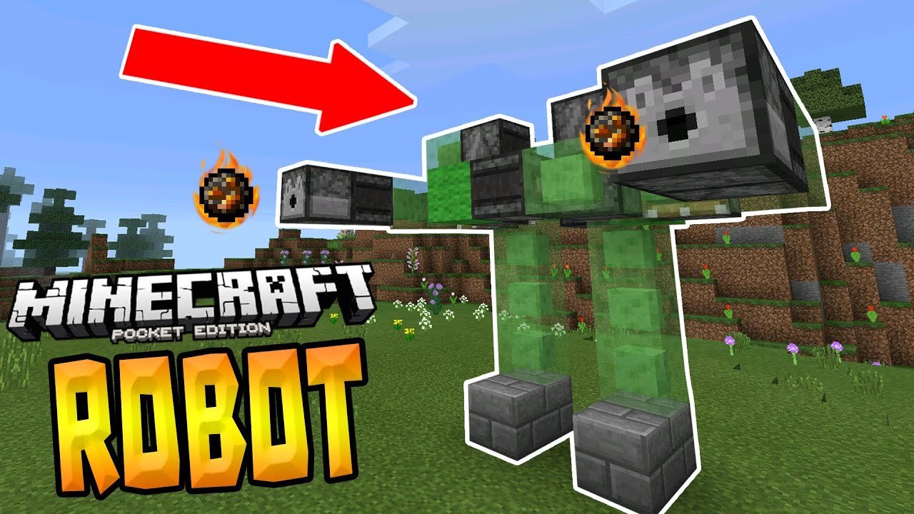 Minecraft Pe Robot Yapımı // Modsuz // Türkçe - YouTube