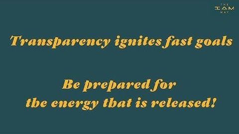 Transparent with FAST Goals