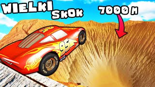 ❄️ SUPERSAMOCHODY SKOKI NA 7 KILOMETRÓW | BeamNG Drive |