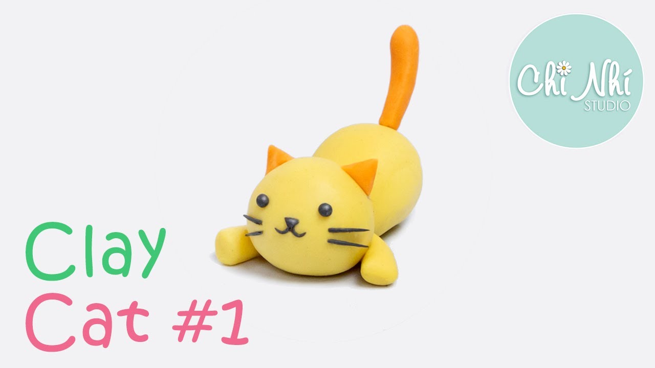 Nặn Con Mèo #1 - Clay Cat | Clay animals - YouTube