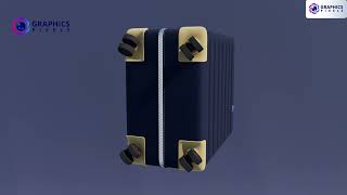 Realistic Luggage 3D Modeling &amp; CGI Rendering | Suitcase Product Animation &amp; Visualization